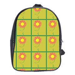 Sunflower Pattern School Bag (xl)