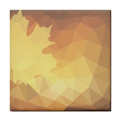 Autumn Leaf Maple Polygonal Tile Coasters by Alisyart