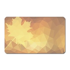 Autumn Leaf Maple Polygonal Magnet (rectangular) by Alisyart