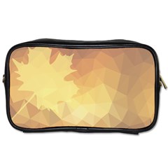 Autumn Leaf Maple Polygonal Toiletries Bag (two Sides) by Alisyart