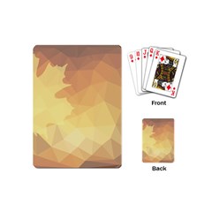 Autumn Leaf Maple Polygonal Playing Cards (mini) by Alisyart