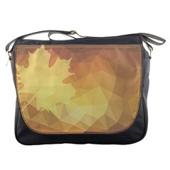 Autumn Leaf Maple Polygonal Messenger Bag
