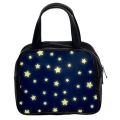 Stars Night Sky Background Classic Handbag (two Sides)