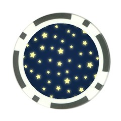 Stars Night Sky Background Poker Chip Card Guard (10 Pack)