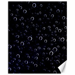 Blued Dark Bubbles Print Canvas 11  X 14  by dflcprintsclothing