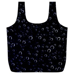 Blued Dark Bubbles Print Full Print Recycle Bag (xl) by dflcprintsclothing