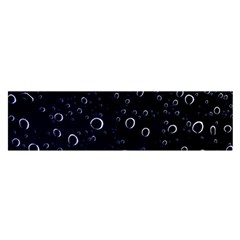 Blued Dark Bubbles Print Satin Scarf (oblong) by dflcprintsclothing