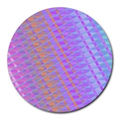 Diagonal Line Design Art Round Mousepads