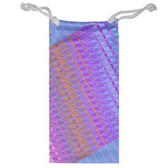 Diagonal Line Design Art Jewelry Bag