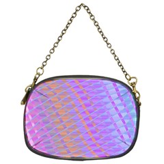 Diagonal Line Design Art Chain Purse (one Side)