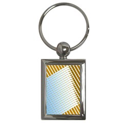 Diagonal Seamless Line Design Key Chains (rectangle)  by LoolyElzayat