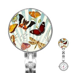 My Butterfly Collection Stainless Steel Nurses Watch by WensdaiAmbrose