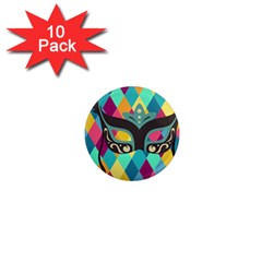 Mardi Gras 1  Mini Magnet (10 Pack)  by WensdaiAmbrose