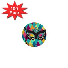Mardi Gras 1  Mini Buttons (100 Pack)  by WensdaiAmbrose