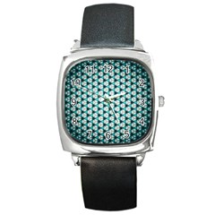 Digital Art Triangle Square Metal Watch