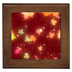 Leaf Leaves Bokeh Background Framed Tiles