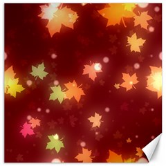 Leaf Leaves Bokeh Background Canvas 12  X 12 
