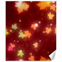 Leaf Leaves Bokeh Background Canvas 20  X 24  by Mariart