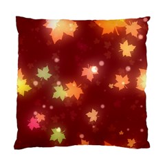 Leaf Leaves Bokeh Background Standard Cushion Case (two Sides) by Mariart