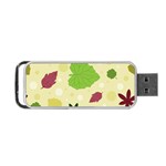 Leaves Background Leaf Portable USB Flash (Two Sides) Front