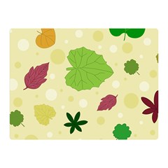Leaves Background Leaf Double Sided Flano Blanket (mini) 