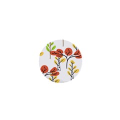 Tree Auntumn Leaf 1  Mini Magnets by Alisyart