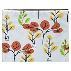 Tree Auntumn Leaf Cosmetic Bag (xxxl)