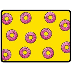 Background Donuts Sweet Food Double Sided Fleece Blanket (large) 