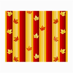 Autumn Fall Leaves Vertical Small Glasses Cloth by Alisyart