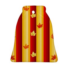 Autumn Fall Leaves Vertical Ornament (bell)