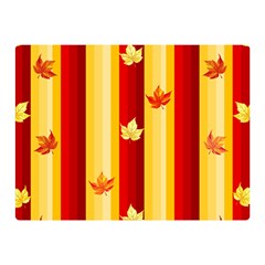 Autumn Fall Leaves Vertical Double Sided Flano Blanket (mini) 