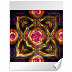 Kaleidoscope Art Pattern Ornament Canvas 36  X 48 