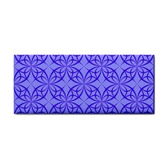 Decor Pattern Blue Curved Line Hand Towel by Pakrebo