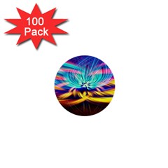 Colorful Chakra Lsd Spirituality 1  Mini Buttons (100 Pack) 