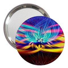 Colorful Chakra Lsd Spirituality 3  Handbag Mirrors by Pakrebo