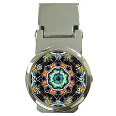 Fractal Chaos Symmetry Psychedelic Money Clip Watches by Pakrebo