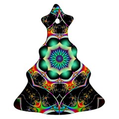 Fractal Chaos Symmetry Psychedelic Ornament (christmas Tree)  by Pakrebo