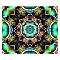 Fractal Chaos Symmetry Psychedelic Double Sided Flano Blanket (small)  by Pakrebo