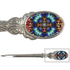 Mosaic Kaleidoscope Form Pattern Letter Opener by Pakrebo