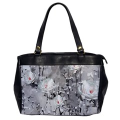 Blossoming Through The Snow Oversize Office Handbag by WensdaiAmbrose