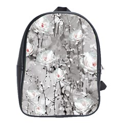 Blossoming Through The Snow School Bag (xl) by WensdaiAmbrose