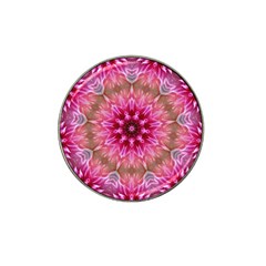 Flower Mandala Art Pink Abstract Hat Clip Ball Marker (10 Pack) by Pakrebo