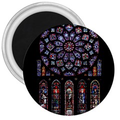 Rosette Cathedral 3  Magnets by Pakrebo