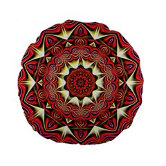 Farbenpracht Kaleidoscope Arts Standard 15  Premium Flano Round Cushions by Pakrebo