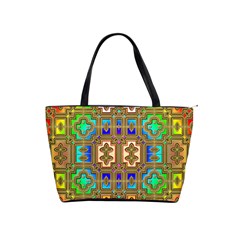 Background Image Tile Geometric Classic Shoulder Handbag by Pakrebo