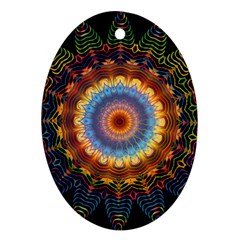 Colorful Prismatic Chromatic Ornament (oval)