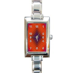 Background Fractals Surreal Design Rectangle Italian Charm Watch
