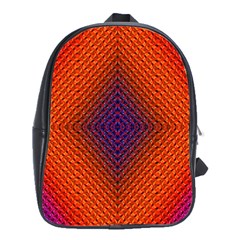 Background Fractals Surreal Design School Bag (large) by Pakrebo