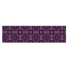 Tile Pattern Background Image Purple Satin Scarf (oblong)