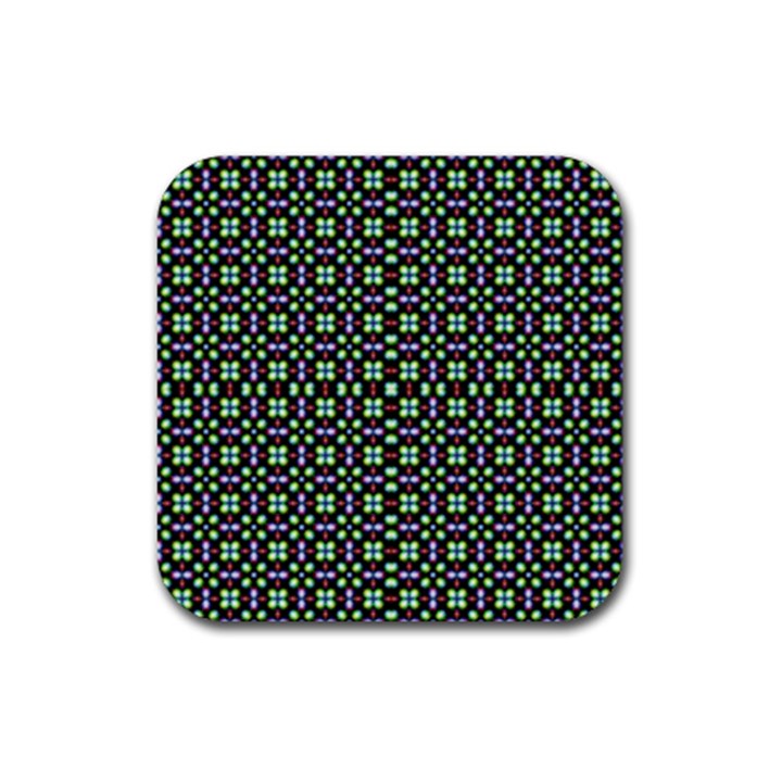 Background Image Pattern Rubber Coaster (Square) 